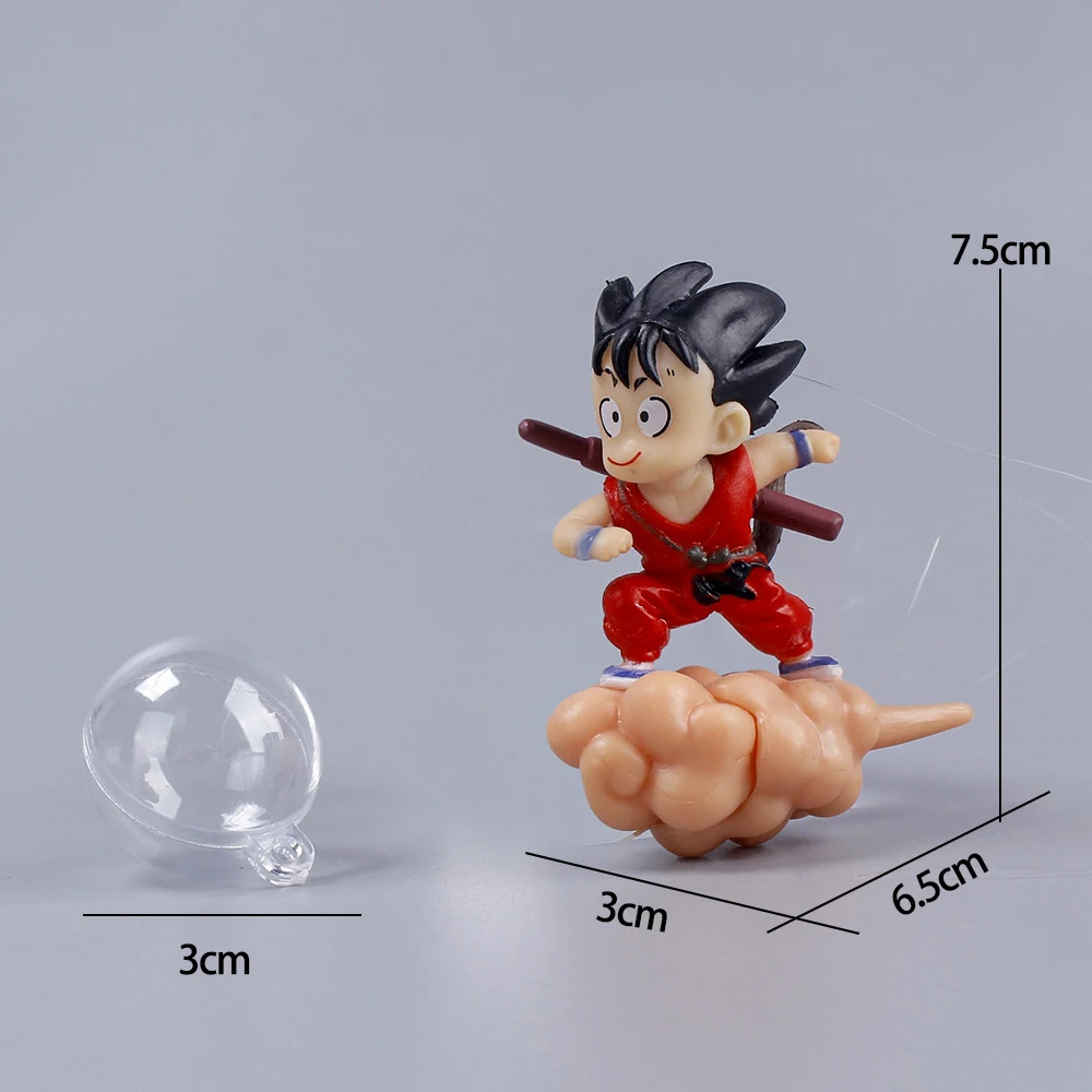 Dragon Ball Z Son Goku Anime Figure Fish Tank Doll Decoration Monkey King Aquarium Ornament Pendent Kawaii Toy Gift For Children