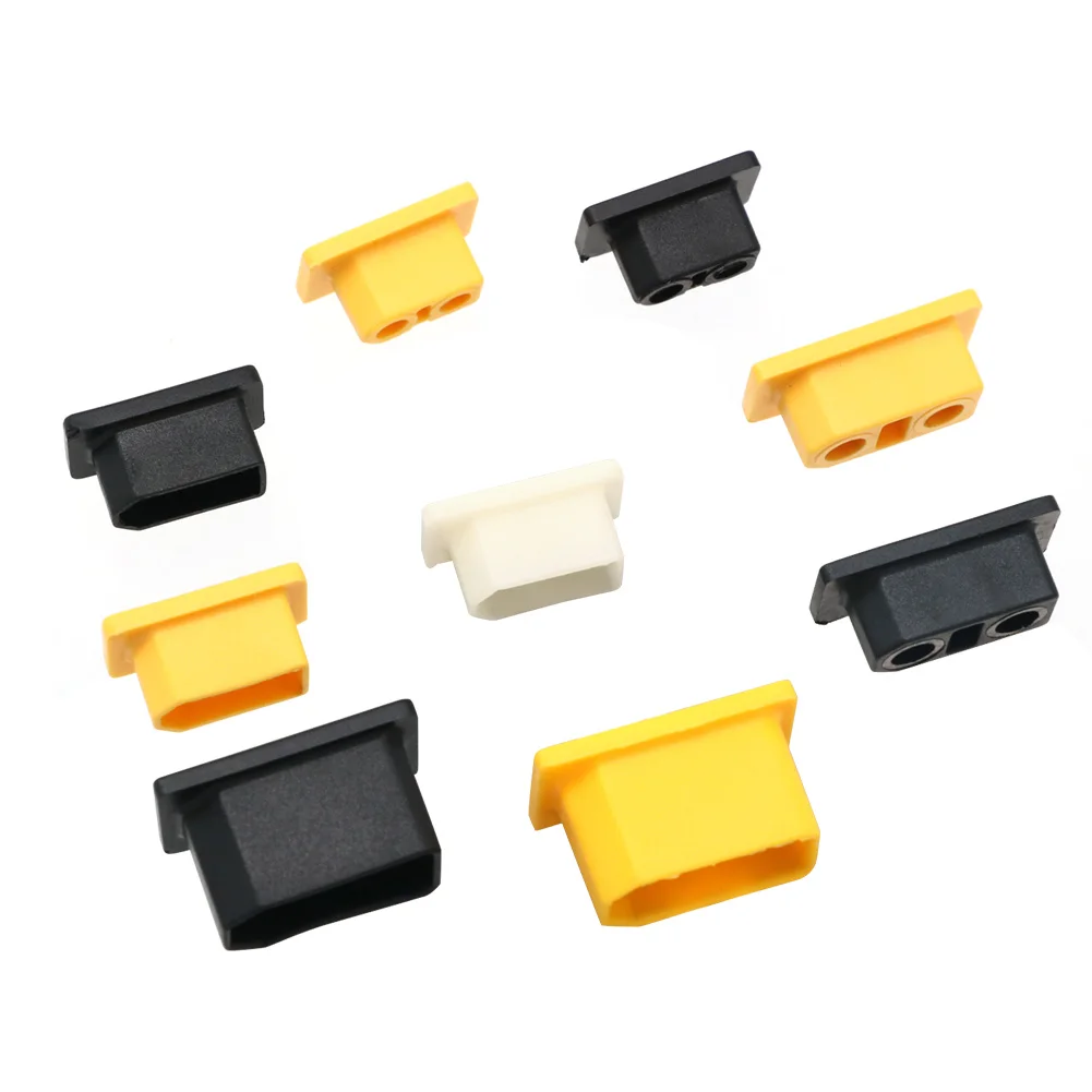 5pcs XT60 XT90 Series Aircraft Model Plug Universal Dust Cover Waterproof Lithium Battery Connector Male and Female Plug Sheath