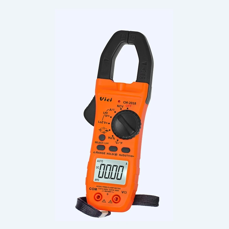 Vici Digital AC DC Clamp Meter LoZ LPF Voltmeter 800A Current Multimeter Ammeter 60mF Capacitance  Resistance Frequency Tester