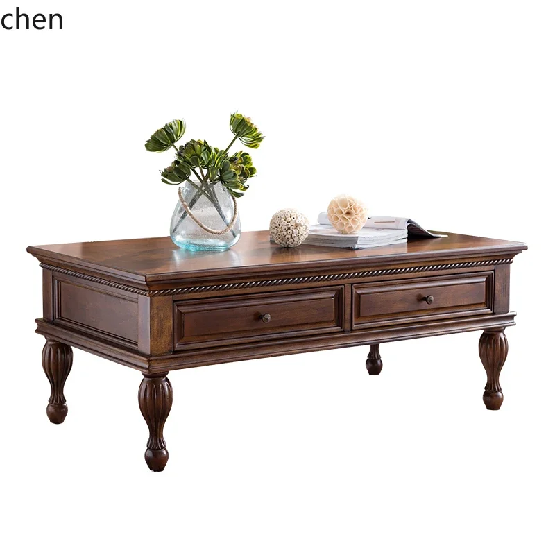 

H5.26 rural solid coffee table retro locker living room small coffee table small table modern simple small apartment furniture