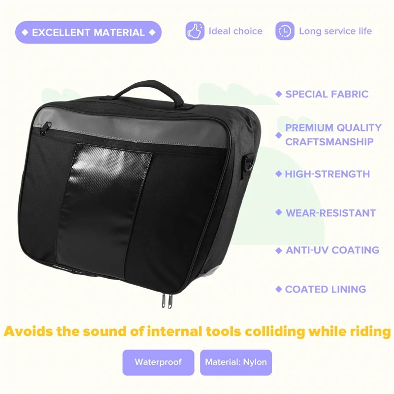 가격 인하! !】오토바이용 사이드 케이스 내부 가방 - 혼다 NT1100 NC750X 포르자 750 XL750 트랜살프용 러기지 백 새들백