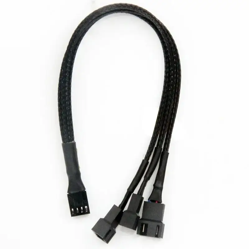 دبوس Y سبليتر كابل لمروحة وحدة المعالجة المركزية ، أنثى إلى 4 دبوس اللوحة الأم ، حالة الكمبيوتر ، تمديد مروحة ، ملحق التبريد ، 4 دبوس ، PWM