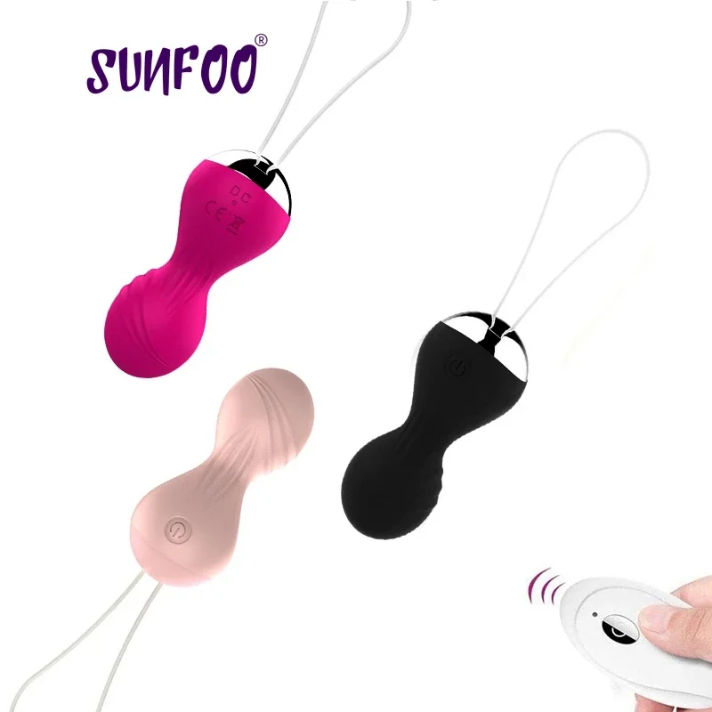 Sunfoo Fernbedienung Kegel Ball Vaginal Übung Hanteln postpartale Pflege produkte für Frauen weibliche Silikon Vibrator Liebe Ei