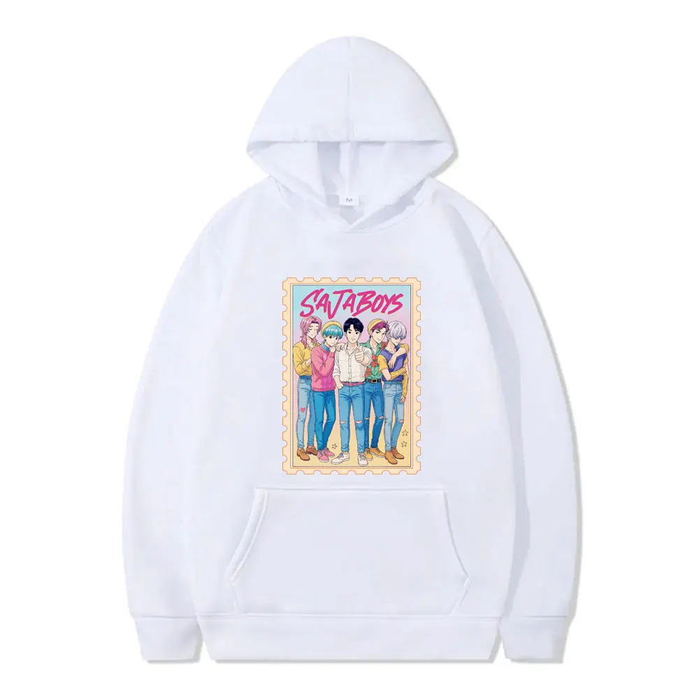 Kpop Demon Hunters Saja Boys Hoodie Men Women Cartoon Fashion Trend Streetwear Men's Oversized Fleece Cotton Hoodies Fans Gift
