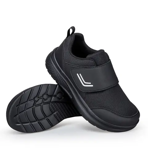 Extra Wide Men's Orthopedic Diabetic Shoes for Elderly Orthopedics Feet Swollen Adjustable Easy Top Walking Shoes Sneakers