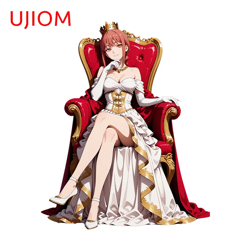 UJIOM Creative Personality Makima Wall Sticker Artistic Elegant Eye Catching Sunscreen Decal Wallpapers Decoration Accessories