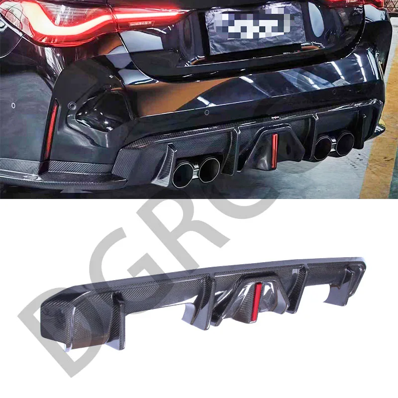 For BMW M4 G80 G82 Double door coupe 2020-2024 BC style carbon fiber Rear lip rear diffuser bumper lip