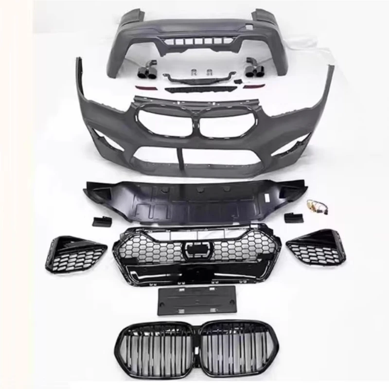 

Car Body Kit for BMW X1 16-22 Modified to X3M New Style Front Rear Bumper Grille Tail Throat Assembly