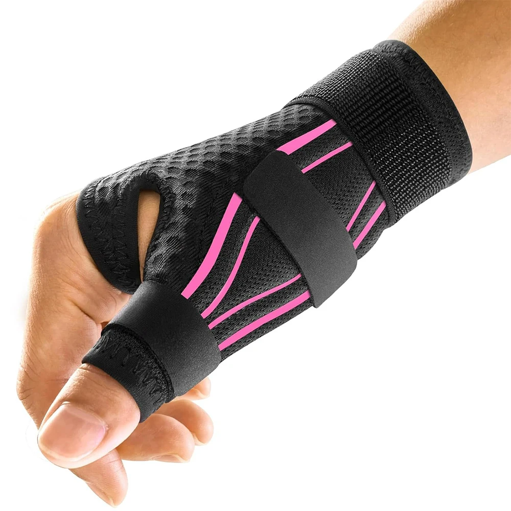 1/2Pcs Adjustable Wrist Support Thumb Brace, Trigger Thumb Splint for Men Women Sports Fitness Work Arthritis Tendonitis CMC