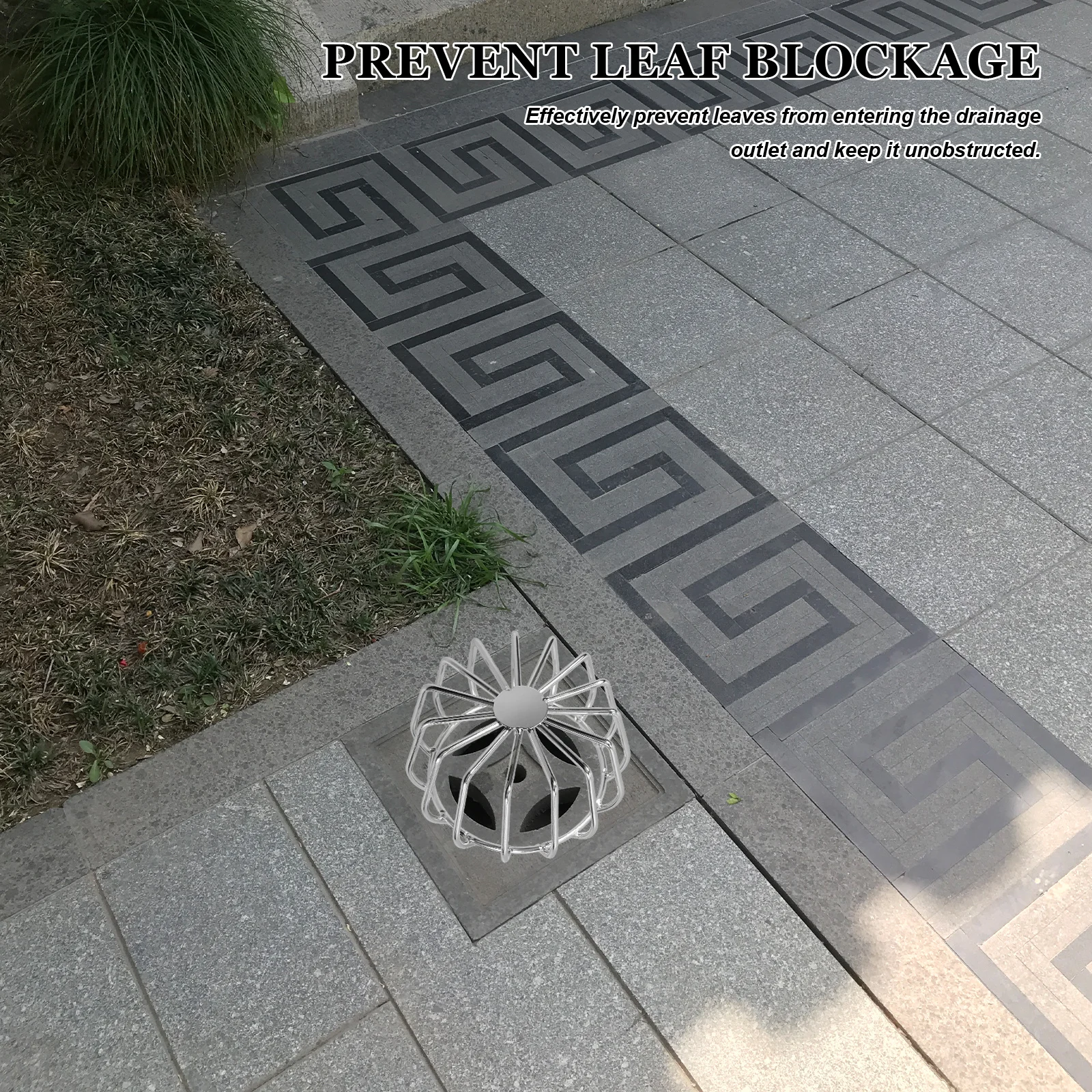 Gutter Guard Roof Drain Cover Stainless Steel Mesh Filter For Outdoor Drainage System Downspout Guard Flank Filter Screen