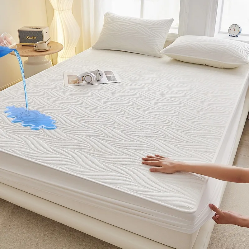 

Waterproof & Breathable Mattress Encasement - Full Bed Coverage, Machine Washable Protection