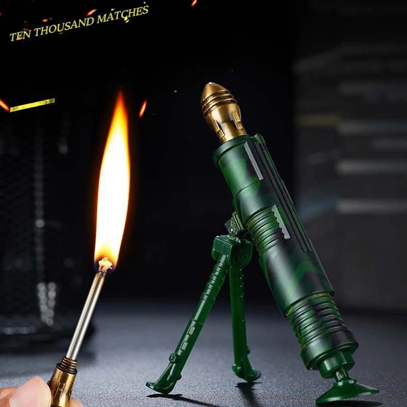 Newest Aircraft/mortar Ignition Windproof Sliding Ignition Metal Kerosene Lighter Match Cigarette Lighters & Smoking Accessories - Image 2