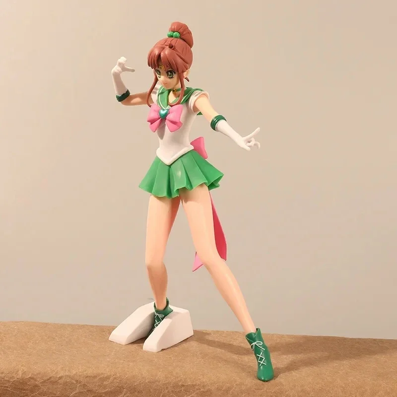 22cm Sailor Moon Anime Figurine Hino Rei Mizuno Ami Sailor Mars Mercury Decor Ornament Pvc Action Model Kid Charm Gift Hobby Toy view 2