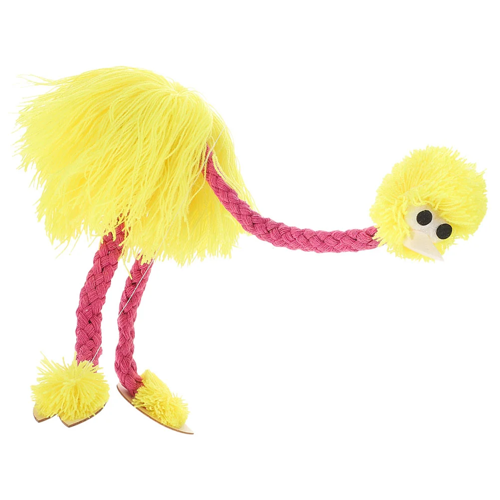 Marioneta de avestruz adultos animales de peluche niños figura divertida artesanía niño