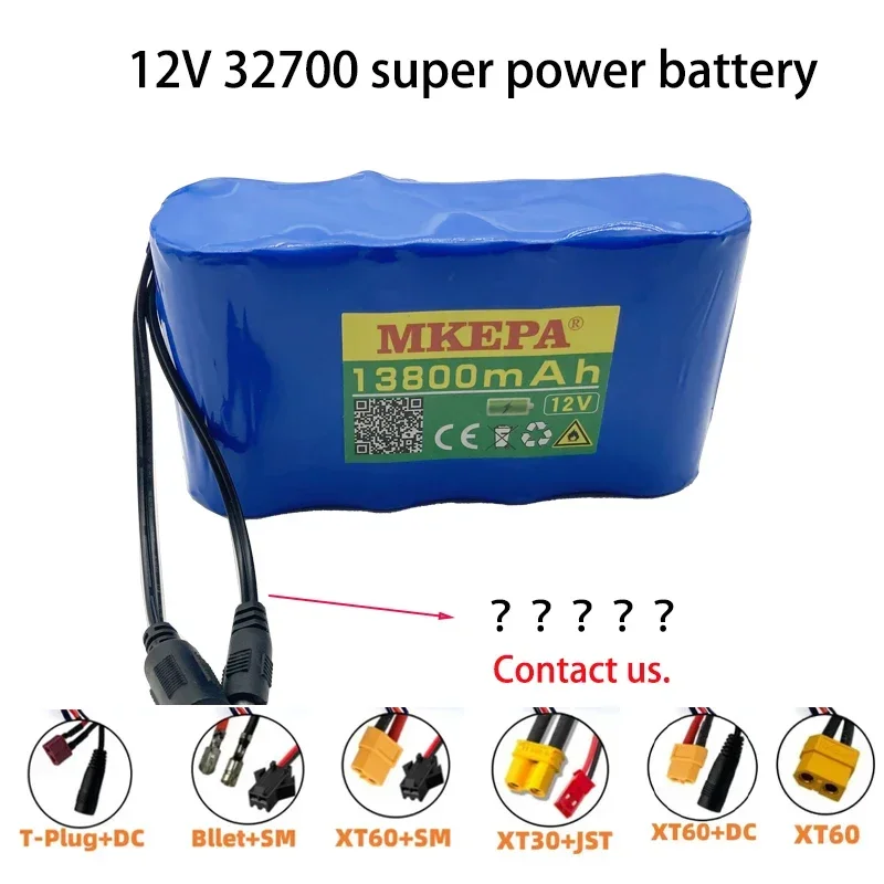 

32700 Lifepo4 Battery Pack 4S1P 12V 13.8Ah with 40A BMS for Electric Boats, Drones, Toy Cars etc Uninterruptible Power Supply