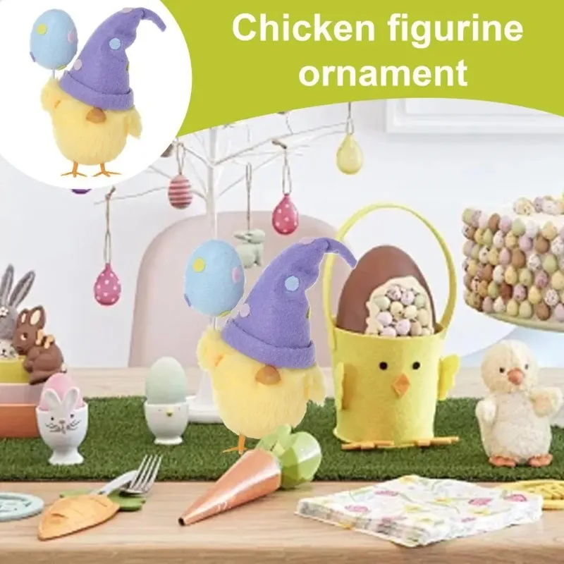 1-3PCS ورأى الصوف فرخ عيد الفصح الديكور الإبداعية على شكل بيضة معلقة حلية 2026 عيد الفصح ديكور المنزل والحفلات DIY بها بنفسك هدية المواد