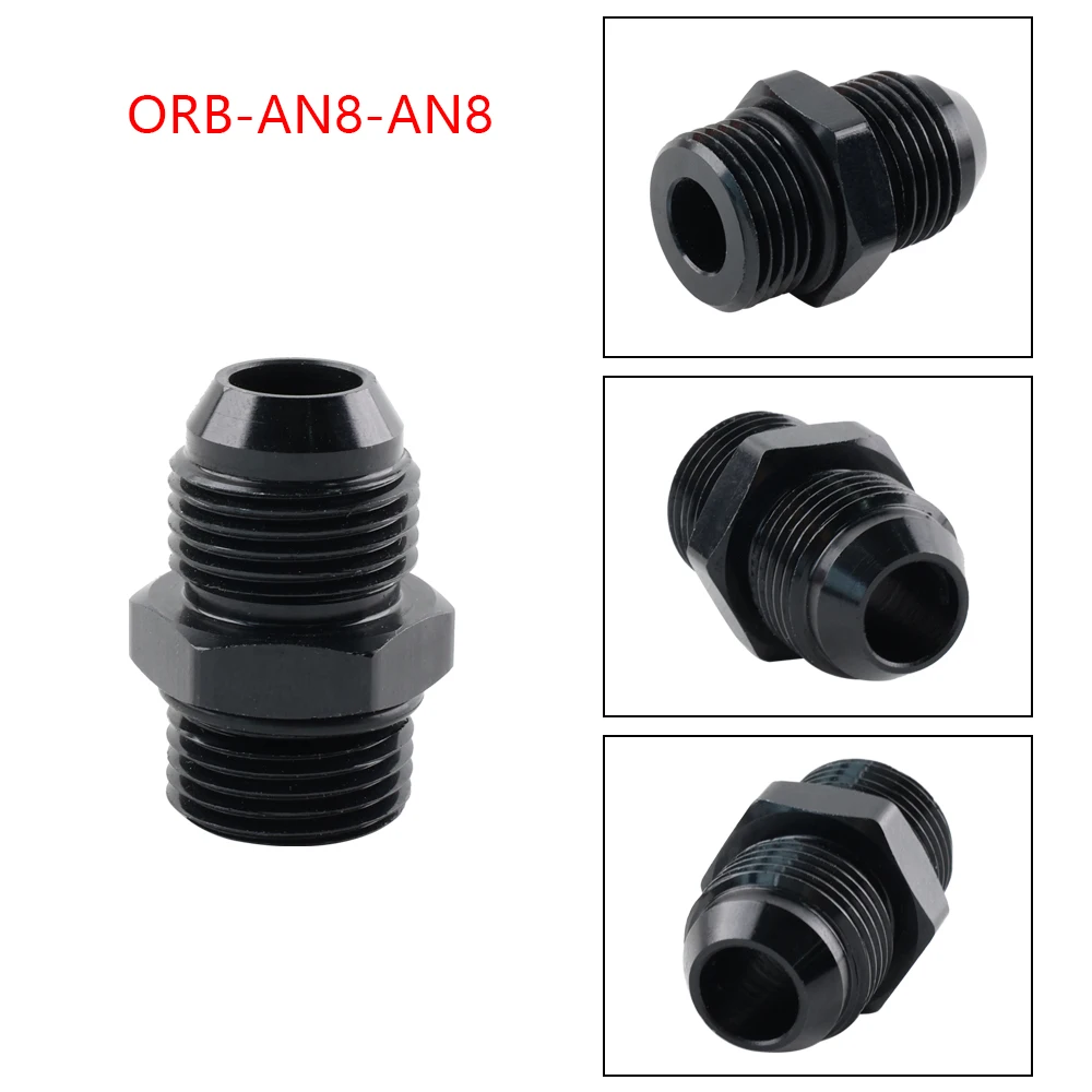 Raccord AN6 Pivotant 90° Embout Tuyau Carburant/Huile - Adaptateur Mâle Bleu/Rouge Aluminium