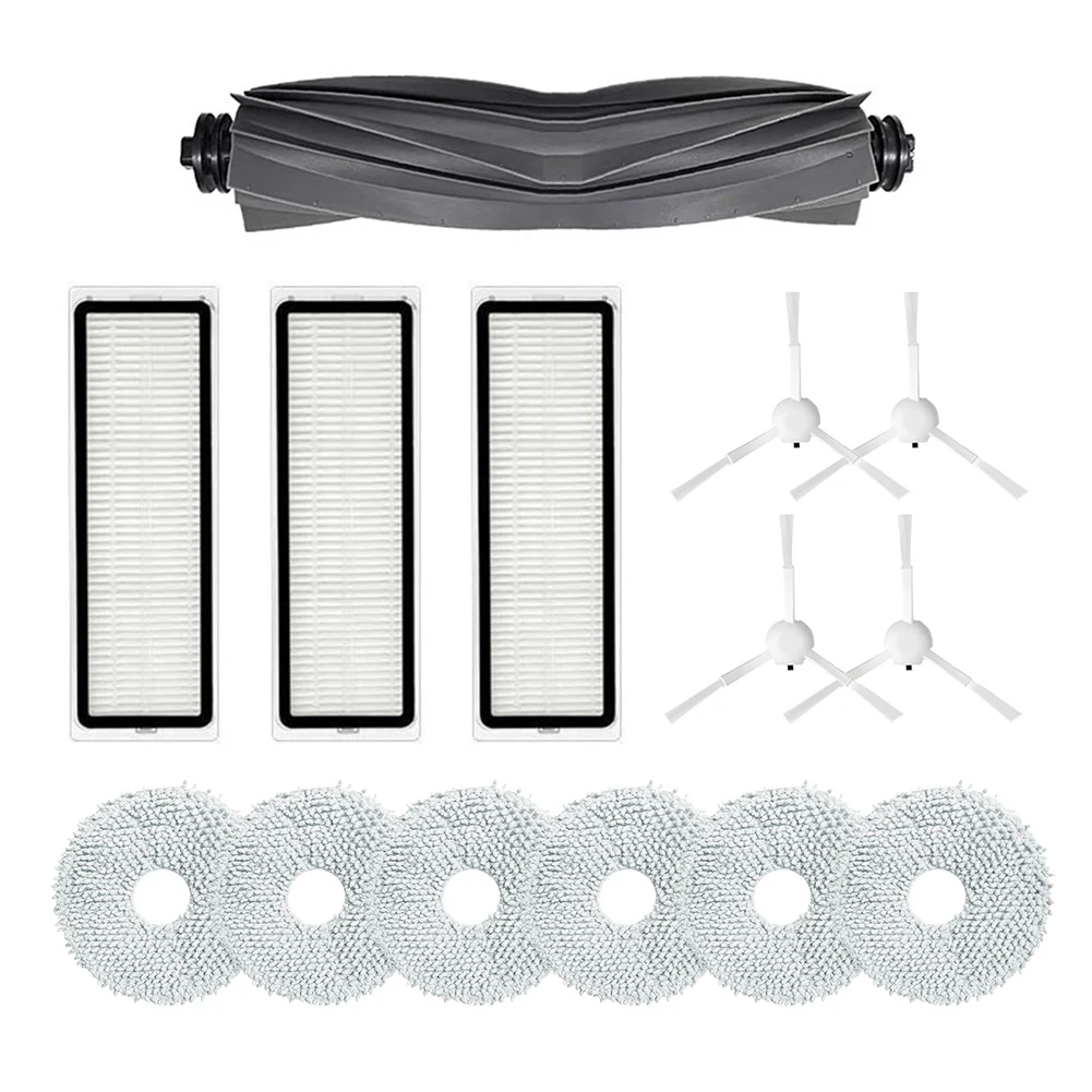 For Xiaomi for x10 Plus Roller Brush Mop Cloths Reliable Replacement Robot Vacuum Side Brushes Clean Tool Brand New