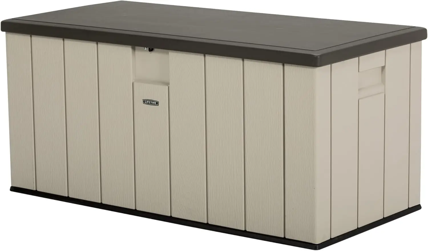 60254 Heavy-Duty Outdoor Storage Deck Box, 150 Gallon, Desert Sand/Brown