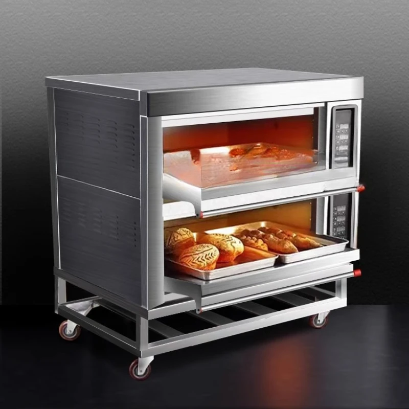 

Gas oven commercial stall large capacity double layer large bread cake natural gas