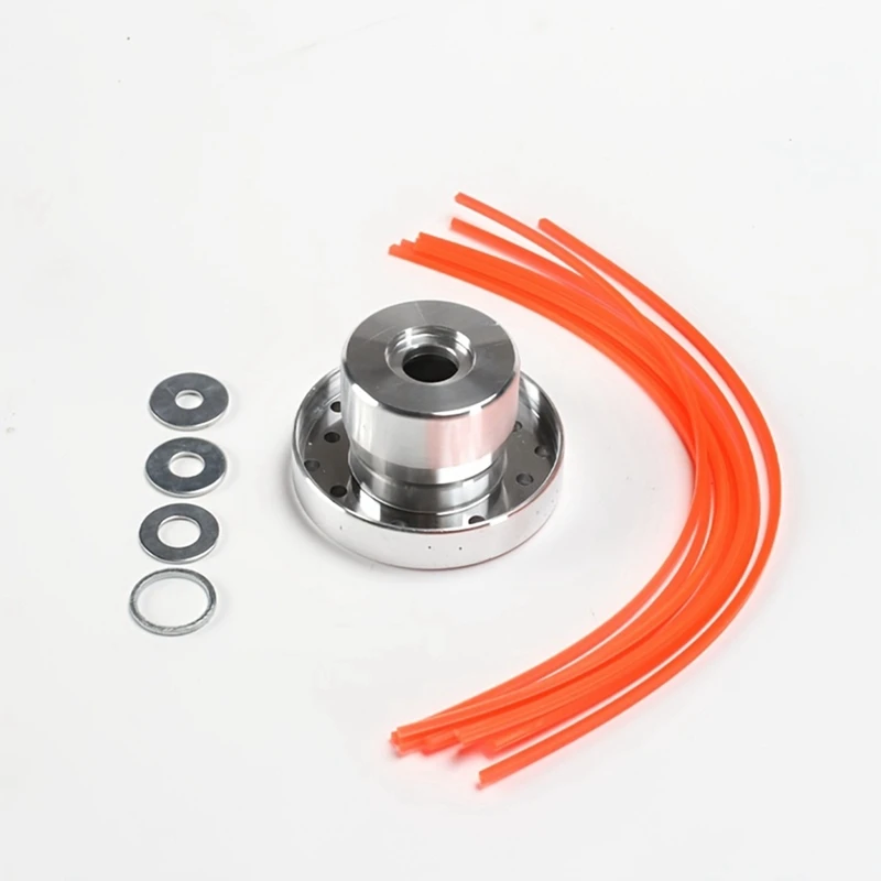 DTA5 Universal 16 Lines Aluminum Trimmer Head for Grass Cutter Lawn Mower Replacement Part High Efficiency Easy Install