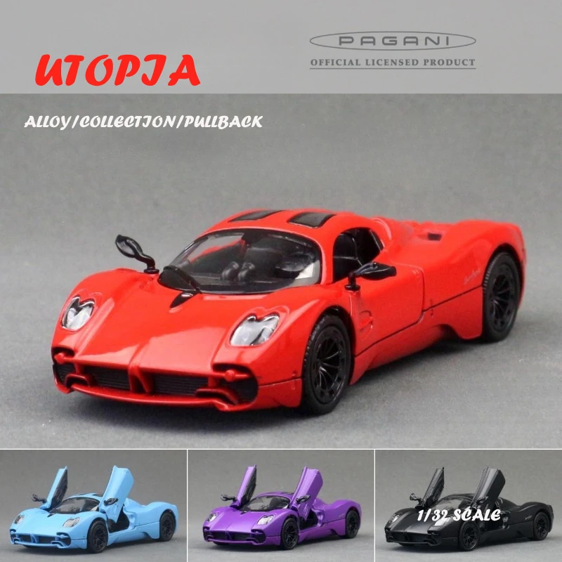 

Литой под давлением 1/36 сплав Pagani Utopia супер спортивный автомобиль модель детский игрушечный автомобиль подарок на день рождения моделирование Voiture миниатюрный