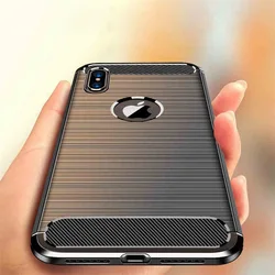 Luxury Carbon Fiber Phone Case For iPhone 11Pro 6S Plus 5 SE Soft Silicon Protective Cover For iPhoneX XR XS Max 7 8 Plus Fundas