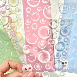 Transparent Bubbles Deco Stickers Ins Style Cute Journal Decal DIY Scrapbooking Planner Aesthetic Stickers Stationary