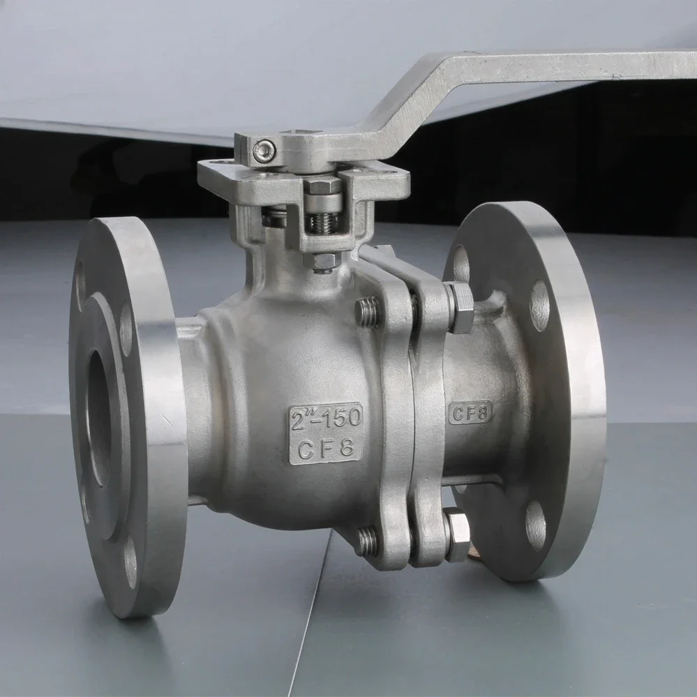 Industrial Valve API/DIN/JIS/GB Stainless Steel 304 CF8 supply OEM Service valve High platform flange DN 80 PN 16 ball valve