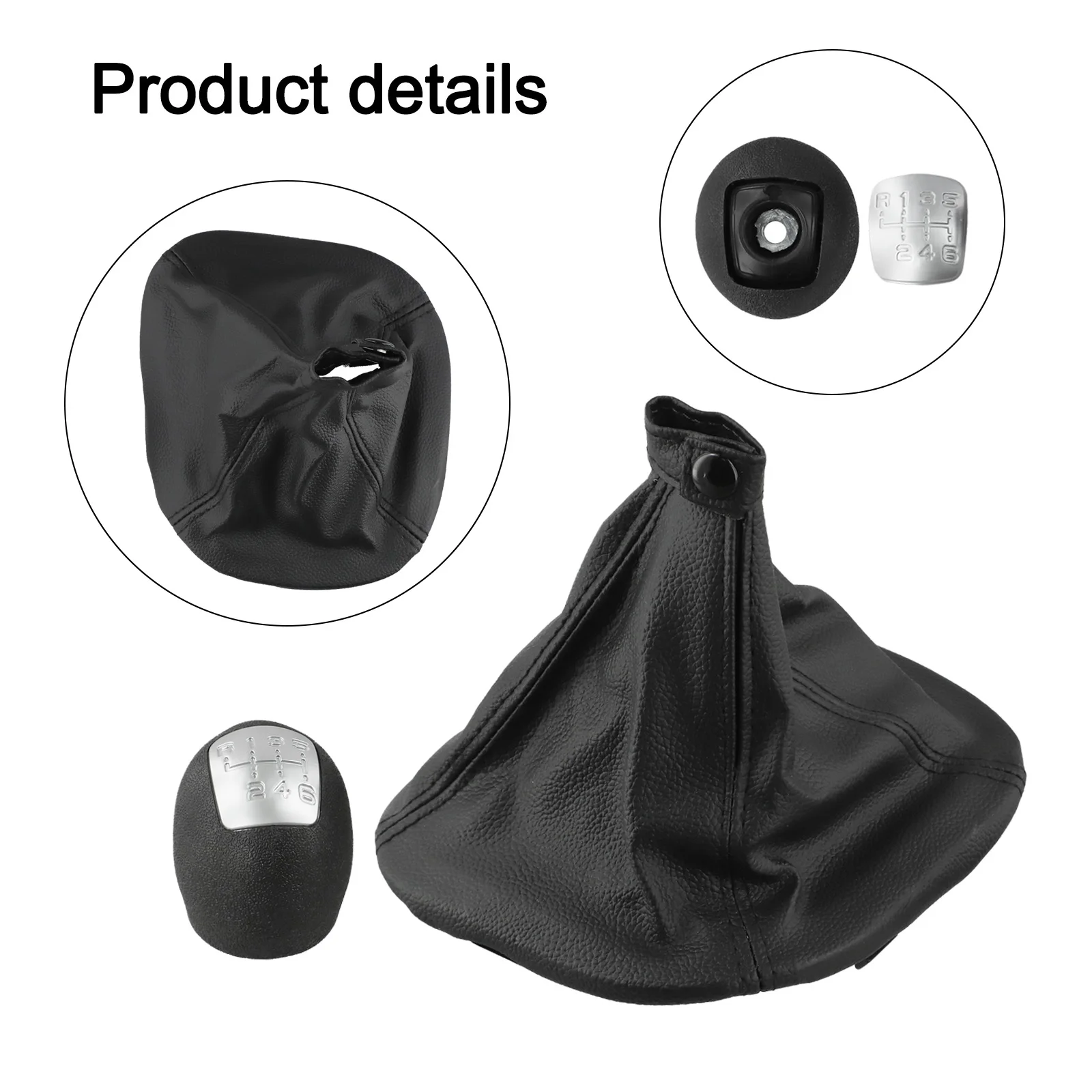 Car Interior Upgrade 15*10*5cm Gaiter Boot Cover Gear Left Hand Drive 5 6-Speed Functionality Easy Installation Modern Aesthetic