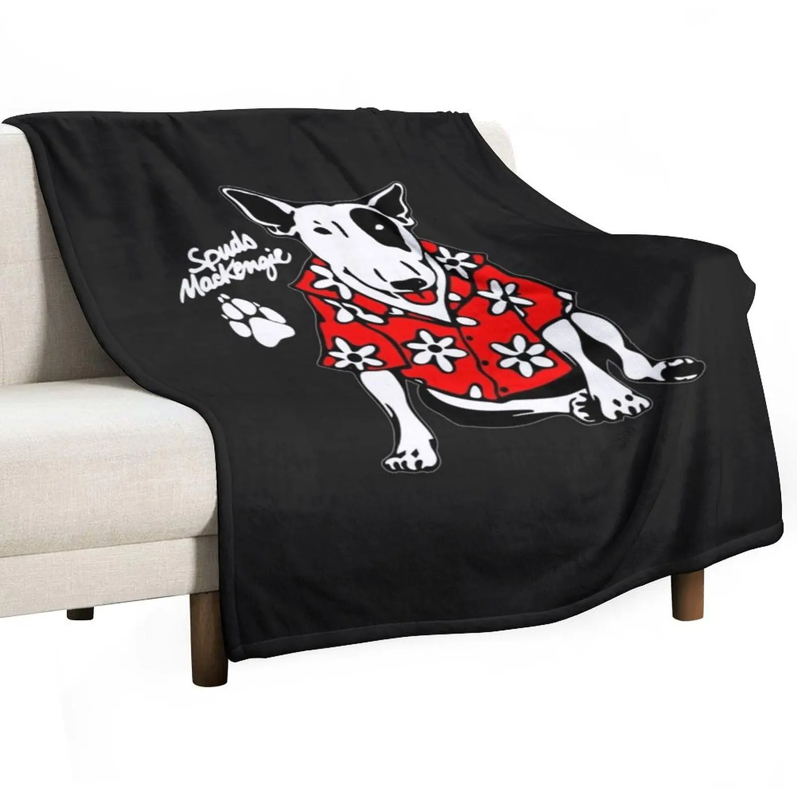 

Spuds Mackenzie Throw Blanket Long Lasting Soft Plush Blanket for Daily Use