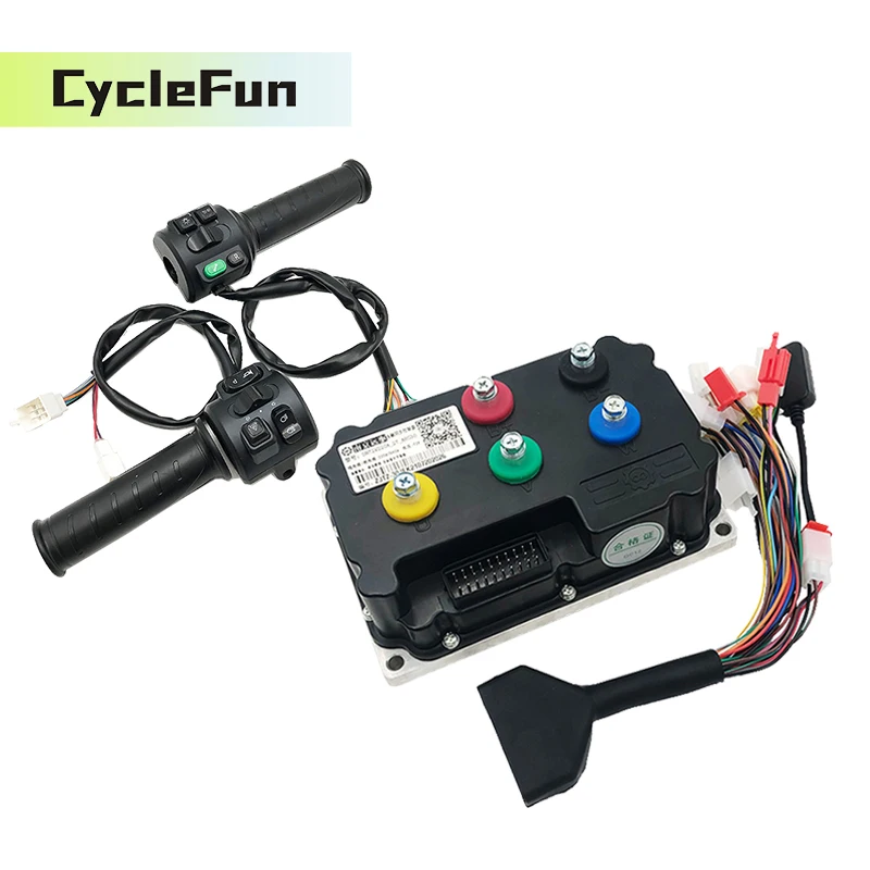 

Fardriver ND72300 DC 100A 2KW-3KW PMSM Hub Синусоидальный датчик Холла Контроллер с комплектом для переоборудования дроссельной заслонки T08