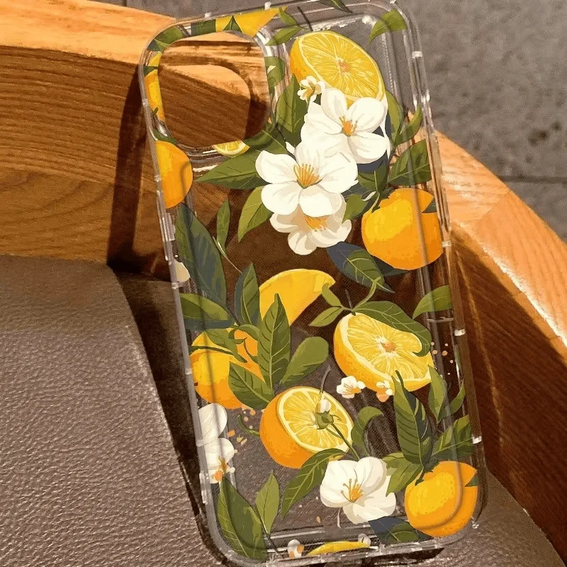 Summer Lemon Pattern Phone Case for Samsung Galaxy S21 S22 S23 S24 S25 S26 Ultra Plus FE Note 20 A73 A55 A35 A33 A25 A15 Cover