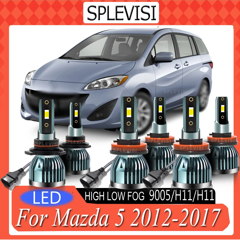 

Waterproof Direct Replacement High Performance LED Headlight high low beam foglight For Mazda 5 2012 2013 2014 2015 2016 2017