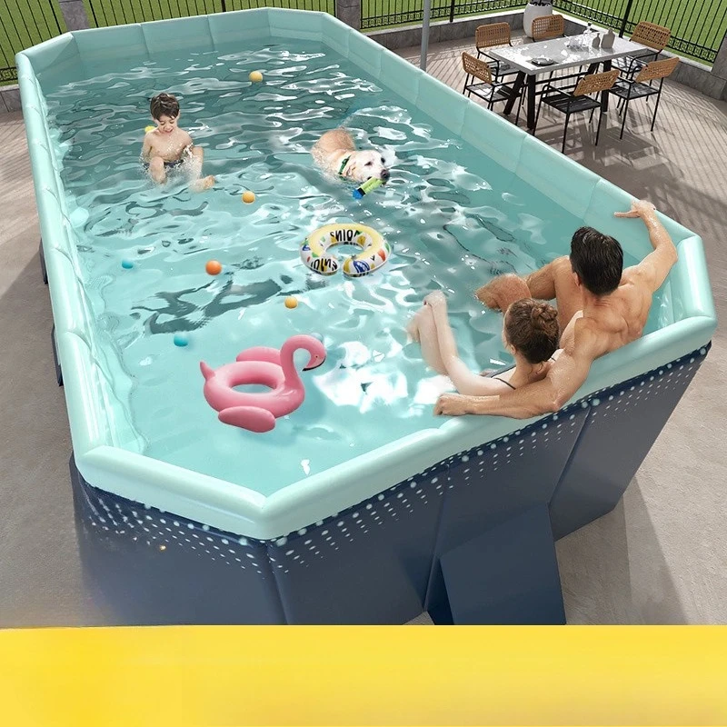 

Swimming Pool Family Children Non-inflatable Foldable Pool Family Baby Swimming Bucket Outdoor Large Stand