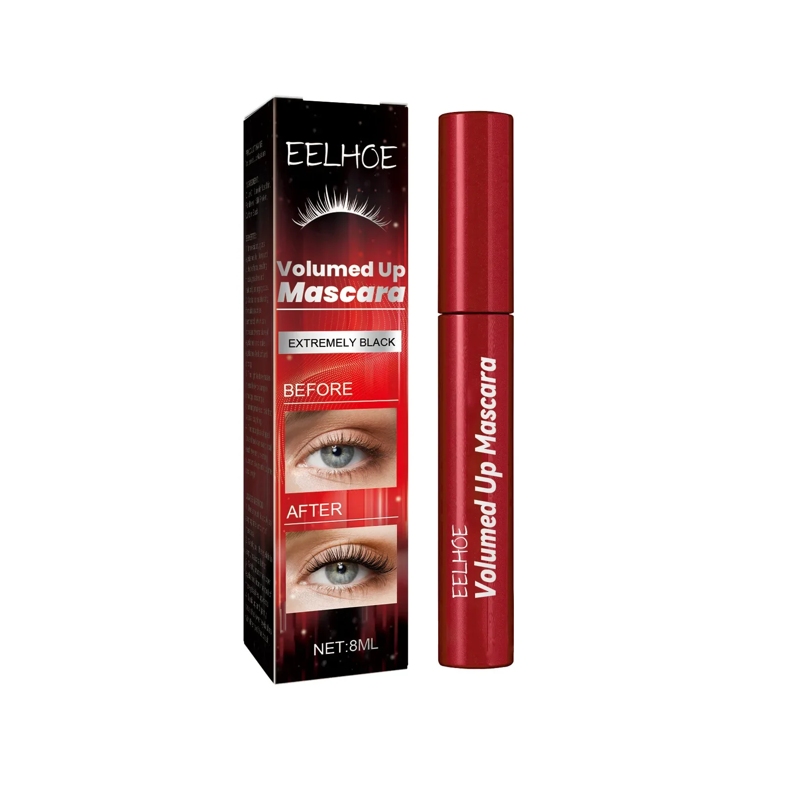 

Eelhoe Mascara Moisturizing Eyelashes Long Curling Black Beautiful Natural Makeup Not Smudge Mascara Waterproof Cosmetics