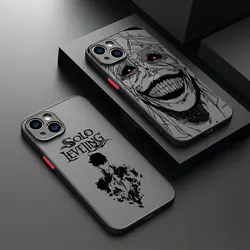 Etui na telefon Anime S-Solo Levelings do iPhone'a 16 15 14 13 12 11 Pro Max X XR XSMax 7 8 Plus Matte Transparent Back Cover