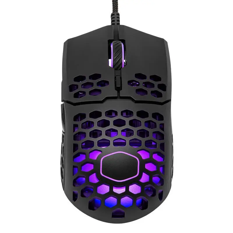 Imagem -06 - Cooler Master-mouse Gaming com Leve Honeycomb Shell Cabo Ultraweave Acentos Rgb Pixart Pmw 3389 16000 Dpi 60g Mm711