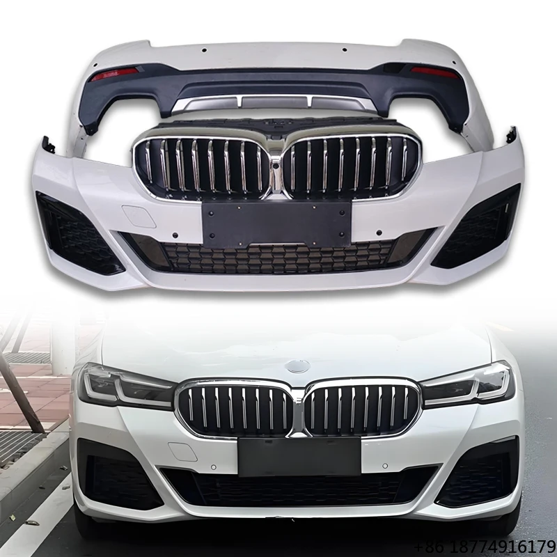 

Suitable for 5 Series 18-20 525 530 Upgrade 21-23 G38 M Sport Bumper, Front and Rear Bumpers, Headlights, Body Kit