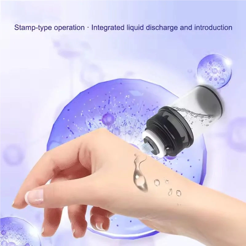New Microneedle Serum Applicator Round Nano 6D Silicone Stamp 0.05mm Serum Applicator Essence Introducer Beauty Skin Care Tool - view 3