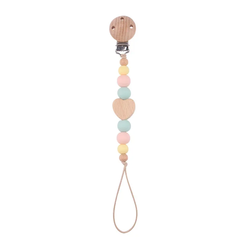 Baby Products Beech Pacifier Clip Creative Baby Cartoon Love Beech Biting and Grinding Pacifier Chain Anti Drop Chain Baby Toys