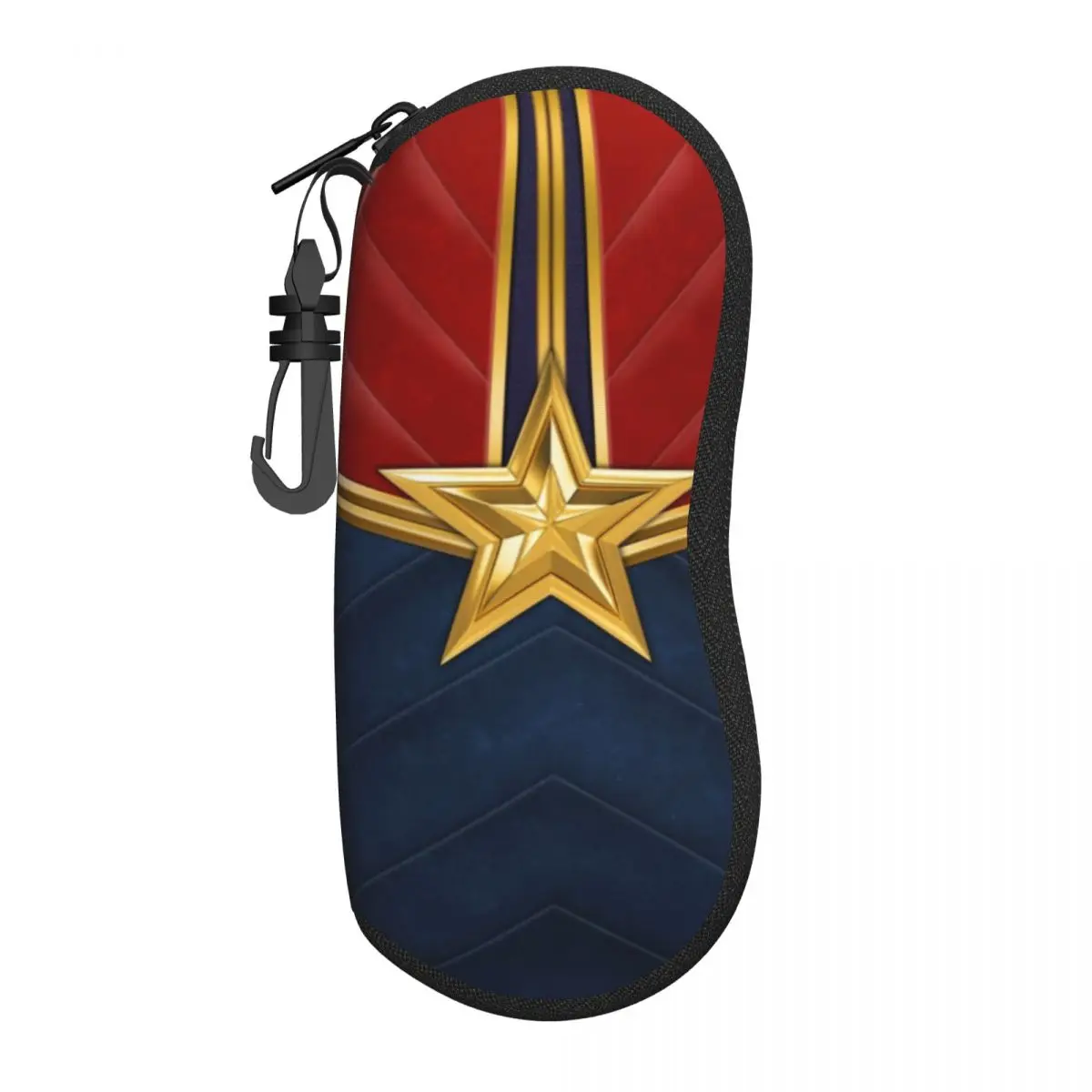 

Custom Captain America Comics Glasses Case Portable Superhero Shell Eyeglasses Case Sunglasses Box