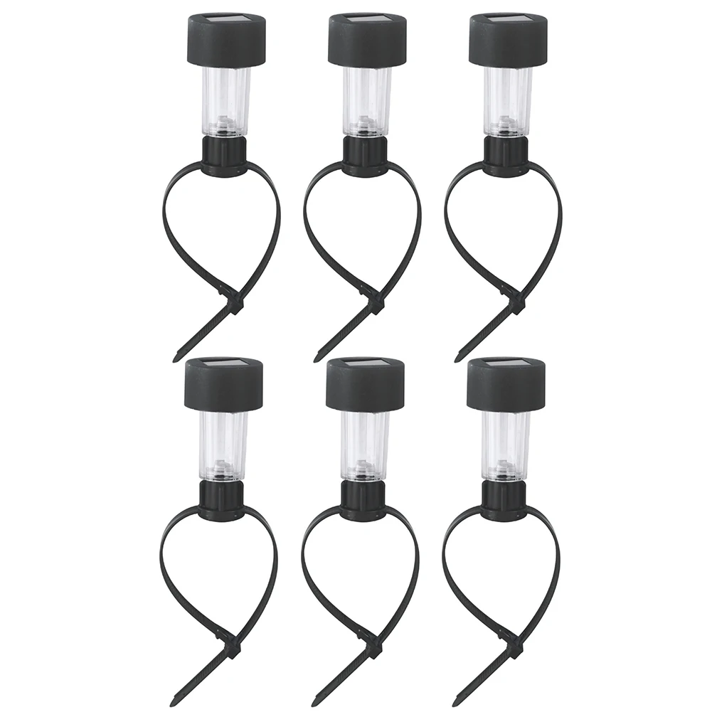 6 Pack Solar Lights Outdoor Fence Decor IP44 Waterproof Outdoor Pool Fence Decor Lamp Warm Light for Framed Above Ground Pools