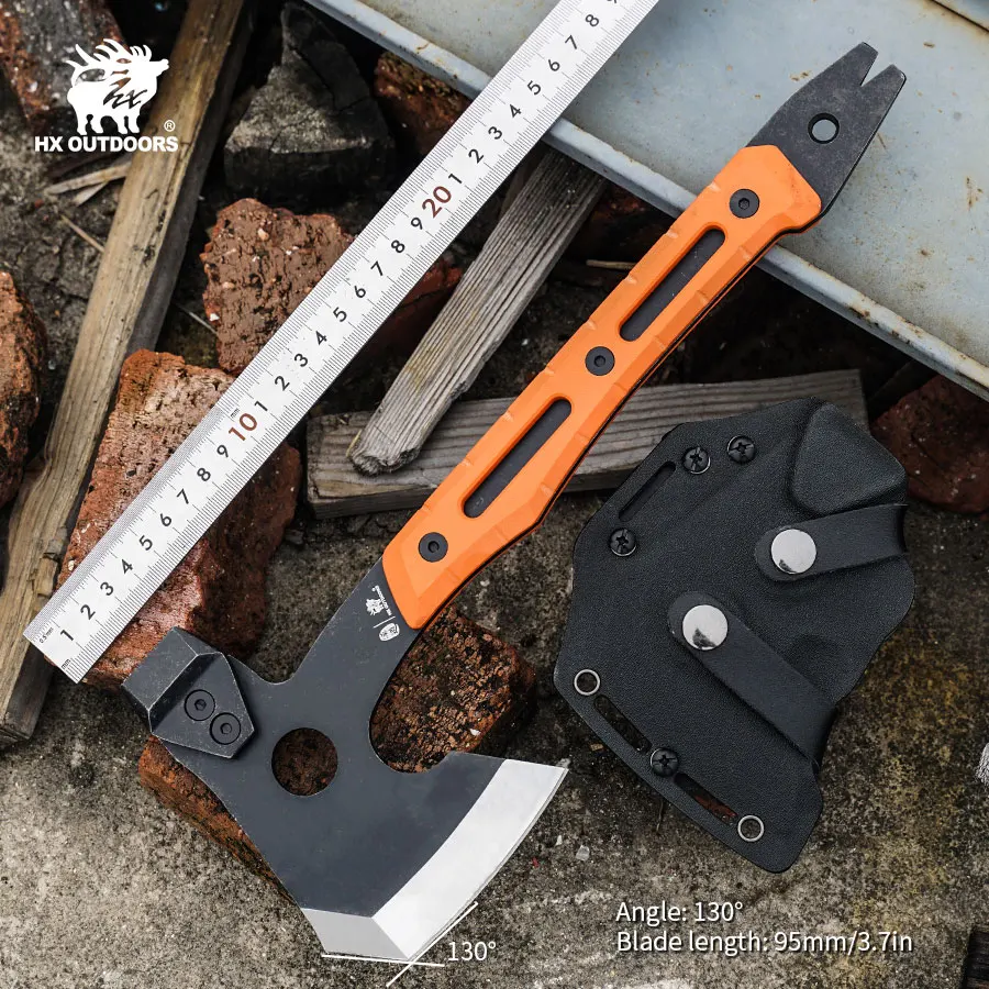 HX OUTDOORS サバイバルアックス、多機能ツール緊急装備ツーリスト