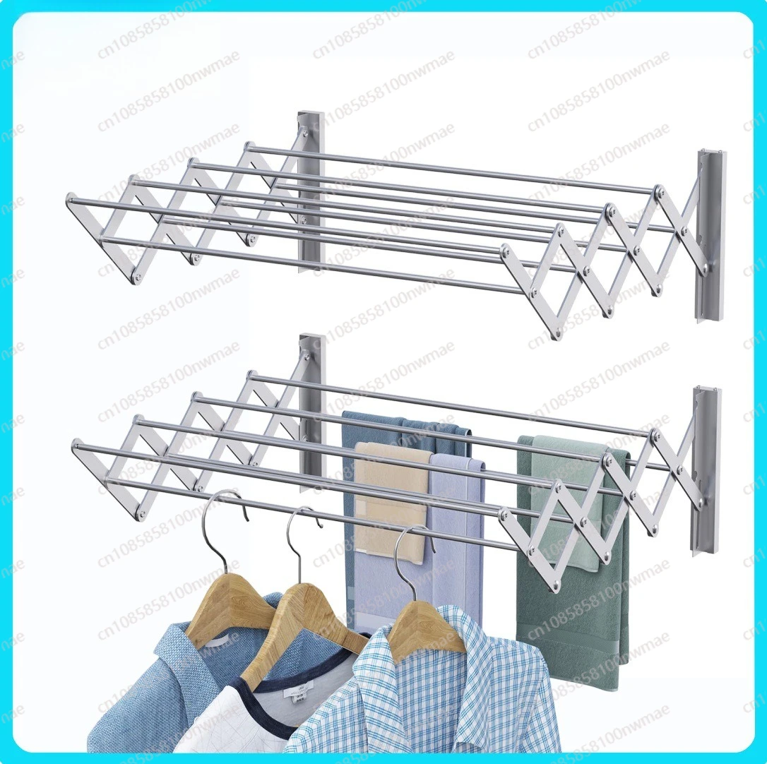 Folding multi-functional drying rack, simple balcony drying, small towel hanger