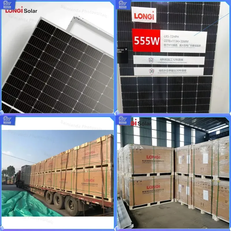 LR8-66HGD 595W 600W 605W 610W 615W 620W 625W Half-Cut Bifacial Double Glass Solar Panel PV Module for Grid-Tied Solar System