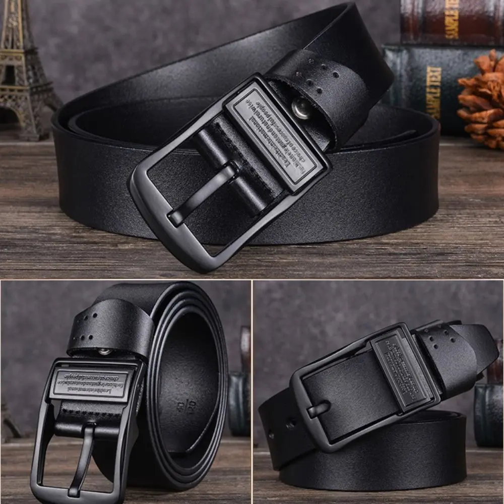 

Man Luxury Design Business Leather Belt Casual Versatile Pin Buckle Waistband Waist Strap