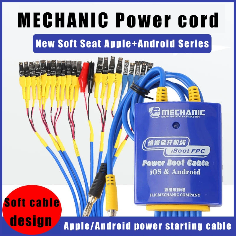 MECHANIC Android Power Supply Test Cable Mobile Boot Line For iPhone Samsung Huawei Oppo Xiaomi Repair Switch Power Test Cord