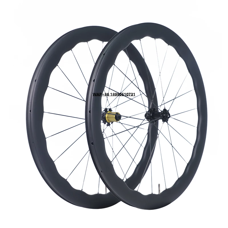 

700c Road Bike Wheel Set Full Carbon Fiber Rim with Disc Brake System C67DB-URD28-450SL Bicycle Wheel