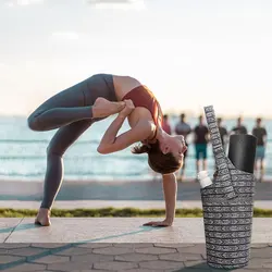 Bolsa de esterilla de Yoga de estilo nacional, bolsa de esterilla de gimnasio grande, mochila de Yoga de gran capacidad, bolsa de esterilla de Pilates, transportadores deportivos (esterilla de Yoga no incluida)